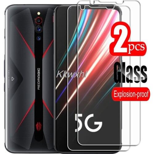 2PCS FOR ZTE Nubia Red Magic 5G 5S High HD Tempered Glass Protective On RedMagic NX659J Phone Screen Protector Film