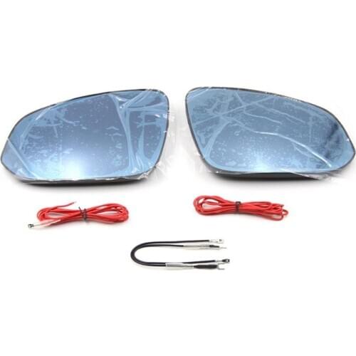2pcs Heated w/Turn Signal Anti-Dizziness Side View Mirror Blue Glasses For 2016 Toyota FORTUNER/REVO/ALPHARD/INNOVA/2015 RAV4