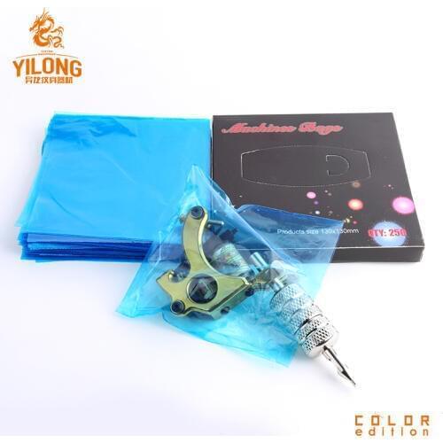 250Pcs/pack Blue Bags Supply Disposable Covers Bags for Tattoo Machine Professional Tattoo Accessory