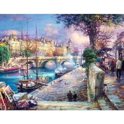 A4351 11CT/14CT/18CT/25CT/28CT Oil tea patterns Counted Cross Stitch DIY Cross Stitch Kits Embroidery Needlework Sets