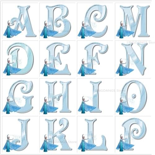 Disney Personalized Custom Name 26 Initials 5d Diy Diamond Painting Cartoon Princess Aisha Diamond Mosaic Cross Stitch Art Decor