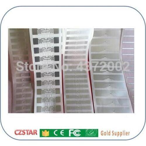 Free shipping test sample alien chip UHF 860-960MHZ long range 1-25meters read rfid sticker adhesive 512 bits user memory