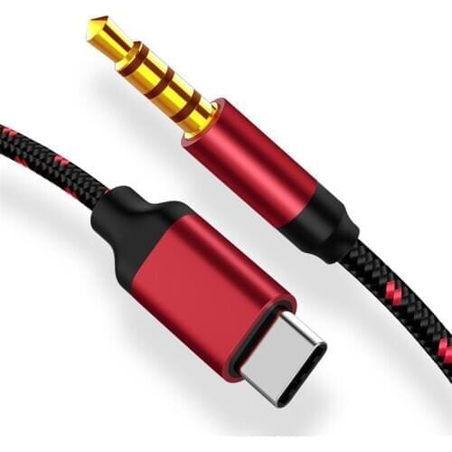 USB Type C Male Aux Audio Cable To 3.5mm Jack Male Speaker Cable For Headphone Headset Aux Cord For Xiaomi Huawei Samsung
