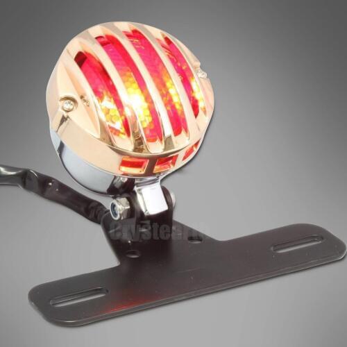 Motorcycle License Plate Bracket Side Mount Tail Light For Honda Kawasaki Yamaha SUZUKI Harley Sportster Bobber Chopper Custom