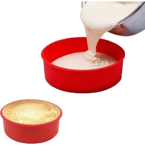 Round Cake Mold Silicone Mould Baking Pan Pastry Muffin Cake Mold Baking Accessories Silicone Molds Baking Tools Cake Decoration