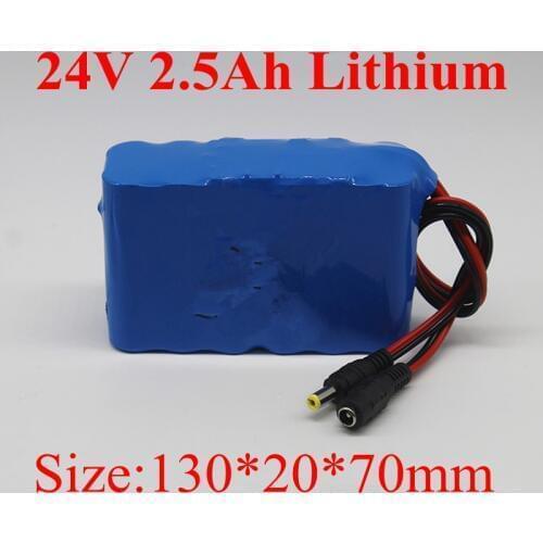 24v 2500mah Li-ion 18650 Battery Pack 24v Lithium Battery for Audio Equipment Speaker Electric Skateboard Scooter RMN Radio