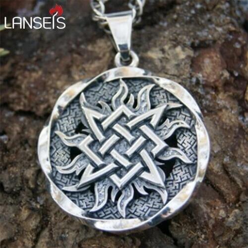 10pcs small Svarog square pendant. Star Rus amulet pendant Ancient slavic talisman pendant jewelry pagan men necklace