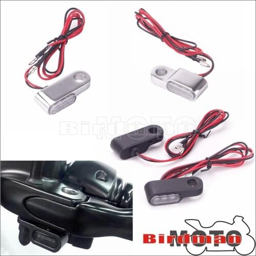 Motorcycle Mini Turn Signal LED Light Cafe Racer Indicators Blinker For Harley Honda Suzuki BMW Chopper Sport Cruiser Bike Amber