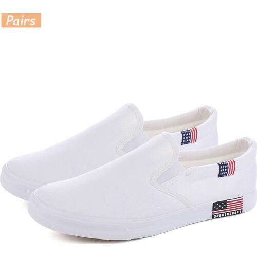 Slip On Men Casual Shoes 2019 Spring Wholesale Fashion Mens Shoes Men Breathable Canvas Shoes Big Size Shoes for Men 35-47