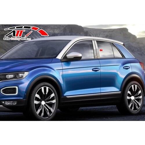 Fit For Vw T-roc 2017 and After Chrome Door Pillar 8 Piece Chrome Styling Accessories Modified Designed Car tuning Piece
