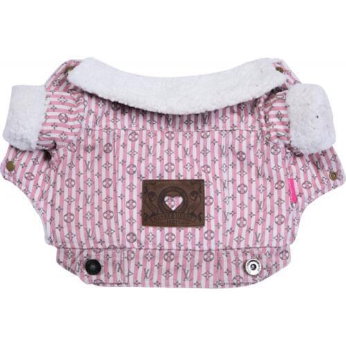 New Cowboy Dog Clothes For Small Dogs Jacket Pink Costume Thickening Pet Dog Coat Winter Pets Clothing For Dogs Apparel XXL