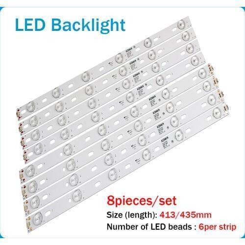 New 8pcs 431mm/435mm Original Kon ka kl42gt618 light bar 35017856 35017847rev-00