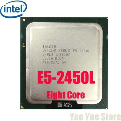 Intel Xeon Processor E5-2450L E5 2450L PC Server CPU LGA 1356 1.8g Octa Core CPU