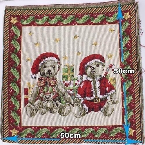 Christmas decoration Bear Fabric Diy Handmade Patchwork Pillow Fabrics Home Textile Bag Sewing Woven Telas Tecido Home