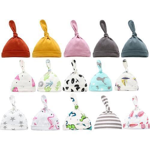 Baby Hats 100% cotton Printed Baby Hats & Caps newborn photography props clothes Boy Girl Toddler Hats Children Accessories
