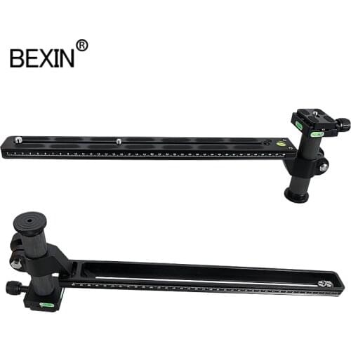 Tripod quick release plate telephoto lens support plate 25/30/40cm arca swiss nodal slide plate with clamping pillar for camera