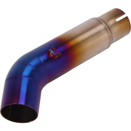 Slip On Motorcycle Exhaust Mid Connect Tube Stainless Steel Exhaust System For Suzuki GSX-S750 GSR 750 BK750 All Years