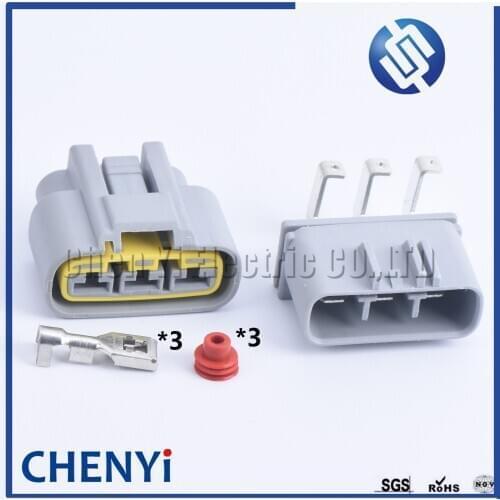 1 set 3 pin 6.3 waterproof auto connector automotive QLW 250 R Slot Wiring harness connector Power Cord QLW-A-3F-B QLW-A-3F-GR