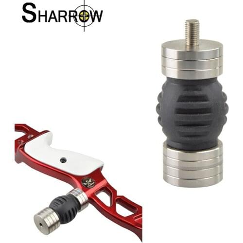 1pc Aluminum alloy Bow Stabilizer Fit for Compound Bow Recurve Bow Riser Handle Stabilizer Shock Absorption Bow Accessory