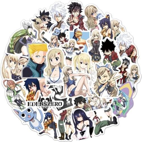 10/50/Pcs/Set Cartoon Anime EDENS ZERO Stickers Graffiti Stickers for DIY Luggage Laptop Refrigerator Motorcycle Sticker Toys