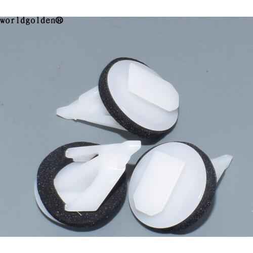 Worldgolden 100pcs plastic clip Retainer for Toyota 76817-12100(7681712100)