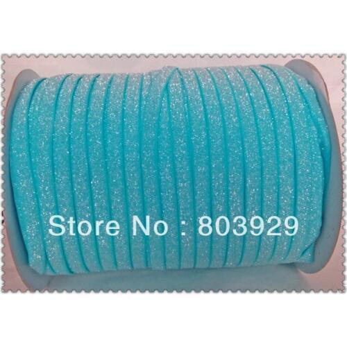 3/8" Frosted Glitter Ribbon Sparkle Turquoise Ribbon Frosted Metallic Ribbon