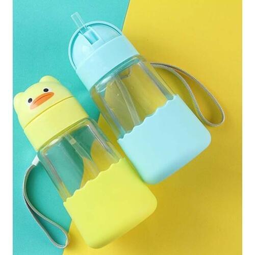 320ml Baby Feeding Glass Cup Cute Panda Leakproof Childrens Bottle With Rope Portable Hiking Drinker For Kid Beautiful Tumbler