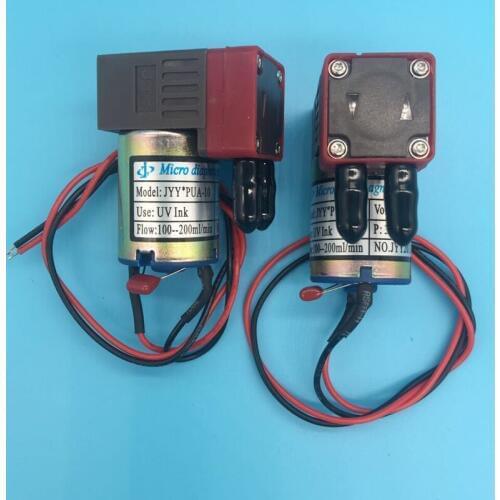 4PCS UV flatbed printer UV ink pump JYY*PUA-10 micro diaphragm pump for liquid or air DC 24V 3W 100~200ml/min JYY UV ink pump