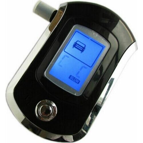 New Digital Breath Alcohol Tester Mini Driving Alcohol Breathing Analyzer AT6000 Driving Detector Test Tool Driver Breathalyzer