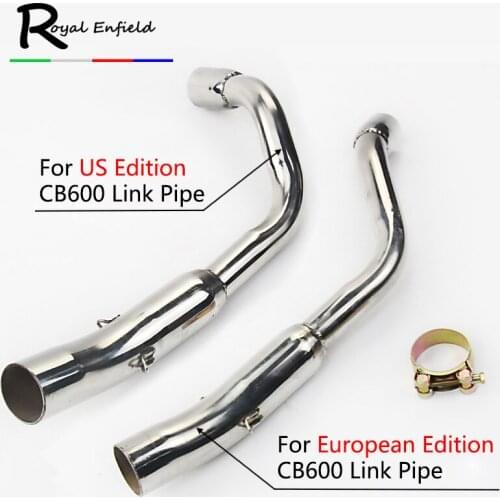 CB600 Slip On Motorcycle Modified Exhaust Muffler Escape Pipe Middle Link Pipe For Honda CB600 CB600F Hornet 600 Without Exhaust