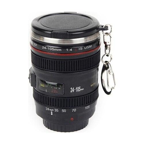 60ml Camera Lens Cups Mugs ABS+Stainless Steel Emulation Camera Thermos Cup Water Bottle Whisky Wine Cups For Outdoor Camping