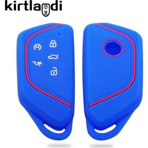 Silicone Key Case Cover Keychian Holder for VW Golf 8 ID-4 for Skoda Octavia A8 2021 Mk8 2020 for Seat Leon Mk4 Cupra Formentor