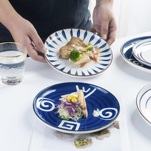 Nordic Ins Household Dish Cutlery Creative Western Style Steak Plate Tableware Breakfast Ceramic Japanese Flatware Dinner Set