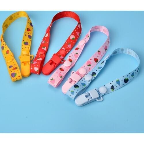 Fruir Print Baby Pacifier Dummy Clip NippleHolder Lanyard Nursing Leash Strap