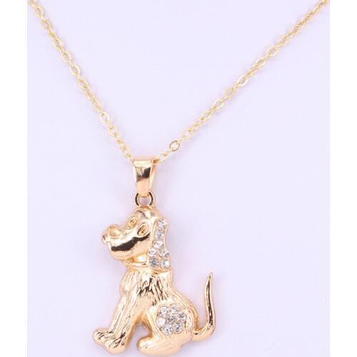 Hzew three dogs pendant necklace Chihuahua dog necklace gift