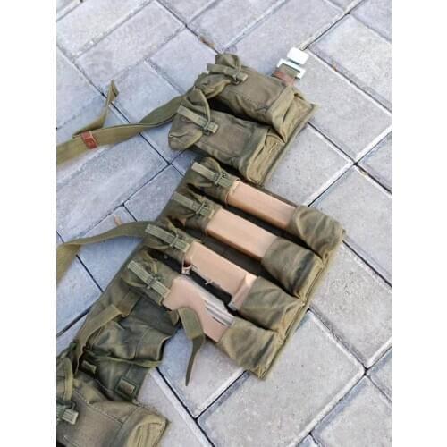 WWII Chinese Surplus Type 63 Rifle Combat Webbing Bandolier Gear Pouches