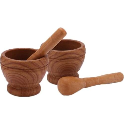 Kitchen Set Guacamole Spice Herbs Tool Bowl And Mortar Marble Mixing Grinding Crusher Bowl Restaurant Kitchen Tools