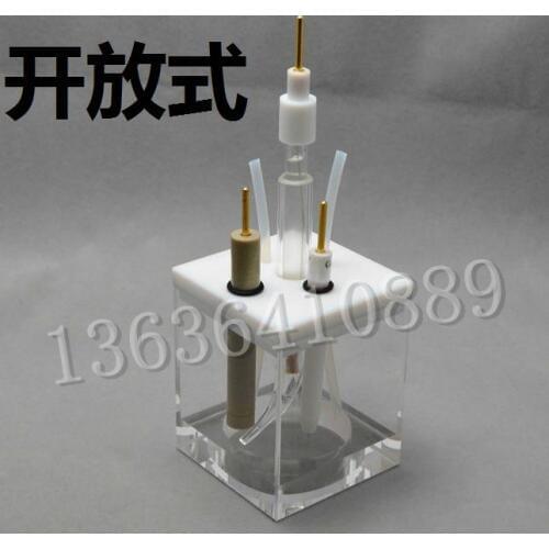 Post tax quartz electrolytic cell / PTFE lid / photoelectrochemical cell / electrochemical cell / quartz cell