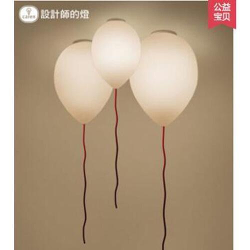 L Bedroom dining room lamp personality creative lighting living room aisle warm childrens room balloon ceiling lamp LED lights