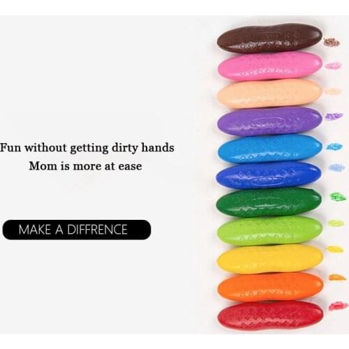 Macaron Peanut Crayons Markers Not Dirty Hand Washable Children Stall Toy Painting Creative Stationery For Artist Manga Marker