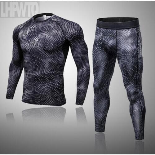 Mens Thermal Underwear For Men Male Thermo Snakeskin Clothes Long Johns Set Tights Winter Long Compression Underwear Quick Dry