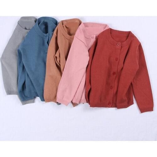 2020 Autumn Infant Baby Sweater Toddler Clothes Boys Girls Sweaters Knitted Cardigan Girls Coat Kids Jacket Children Outerwear