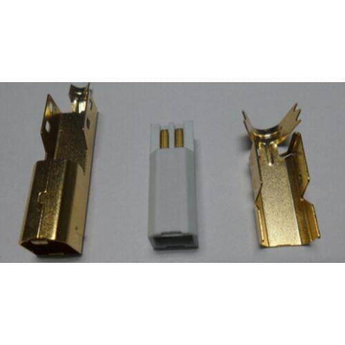 50set High Quality 3 IN 1 DIY 3U" Gold Plating USB 2.0 B Type Male Plug 2.0 USB Printer Port