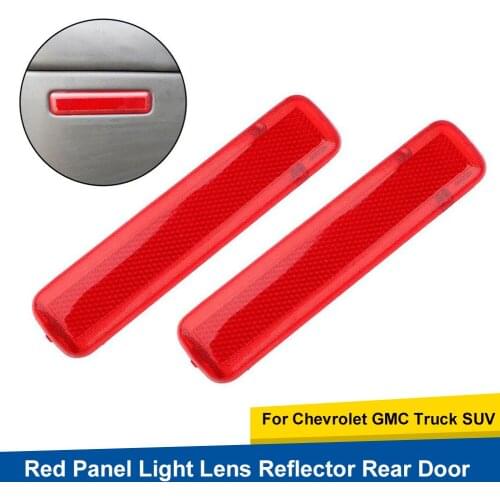 Sale 2pcs Car Rear Door Panel Reflector Replacement Rear Left Right Side Door Trim Panel Reflector for Chevrolet GMC Truck SUV