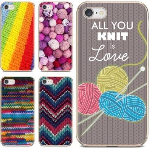 For Huawei P8 P9 P10 P20 P30 P Smart 2019 Honor Mate 9 10 20 8X 7A 7C Pro Lite Silicone Skin Cover Luxury knitting yarn pattern