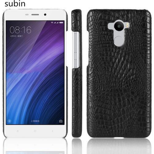 Subin New arrival For Xiaomi Redmi 4 Prime 5.0 inch Luxury PU Leather Crocodile Skin Cover For Xiaomi Redmi 4 Prime Phone Case
