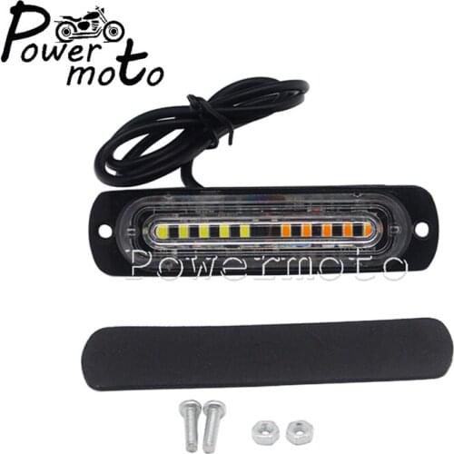 LED Motorcycle Truck Strobe Light Warning Taillight Universal Flasher Turn Signal Lamp Emergency Stop Lights