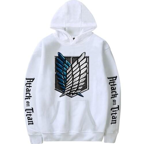 Hoodies Men Women Attack on Titan Harajuku Clothing Fashion Sweatshirts Hip Hop Casual Hoodie Autumn Winter Mens Pullover