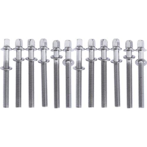 M6 Common Use Standard Outer Square Bolts Drum Bolts Drum Screws 60mm 65mm 70mm 75mm 80mm 85mm Silver Color 20 Pieces/lot