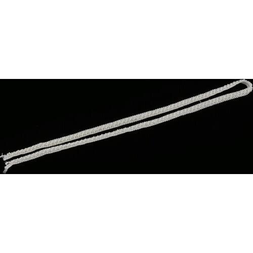 1 Yard White Pearl Beaded Lace Trims Sewing Appliques Embellishments Crafts